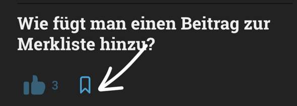 - (gutefrage.net-App, gutefrage.net-Support, Merkliste)