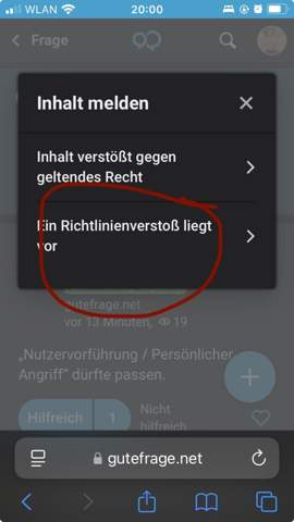 - (gutefrage.net, Kommentare, melden)