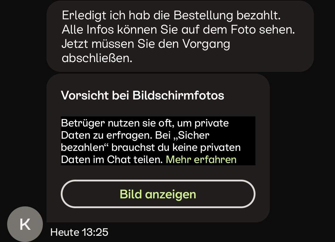 Kleinanzeigen QR Code vom Käufer, was mach ich? (Bestellung, Betrug, Käuferschutz)