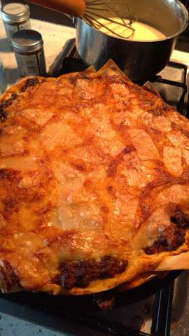 - (Menschen, Essen, Lasagne)
