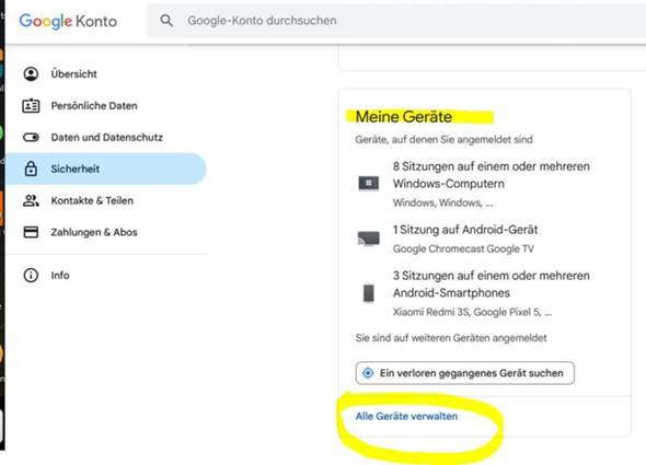 - (Google, Suchverlauf)