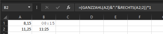 Excel: Dezimalzahl in Uhrzeit-Format umrechnen? (Microsoft Excel, Excel