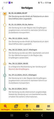 - (Online-Shopping, DHL App)