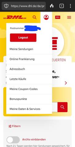 - (Deutschland, Post, Versand)
