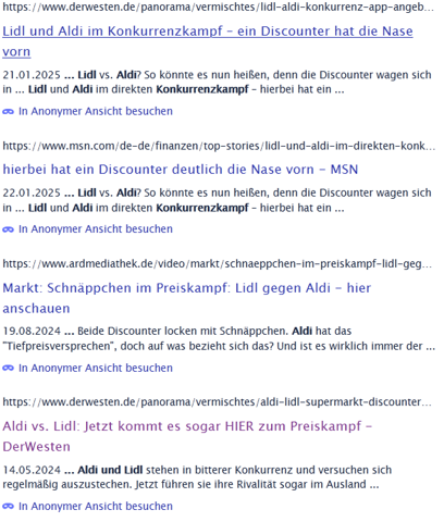 - (ALDI, Einzelhandel, Lidl)