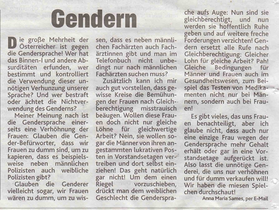 - (Frauen, Männer, Sexualität)