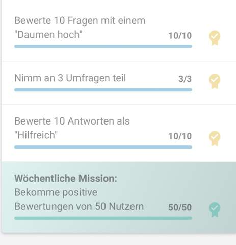 - (gutefrage.net, Punkte, Level)