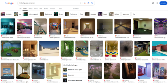 - (Nostalgie, Komisches Gefühl, Liminal spaces)