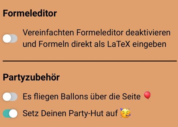 - (Party, Hut)