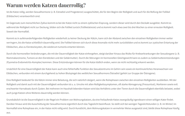 - (Tierarzt, Hauskatze, Kastration)