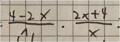 - (Mathematik, Gleichungen, Bruchterme)