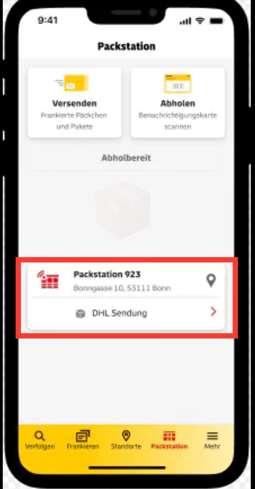 Dhl express keinen abholcode erhalten? (Sendung, DHL-Packstation)