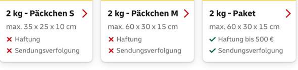 - (Post, Versand, Bestellung)
