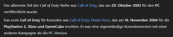 - (PlayStation 4, Call of Duty)