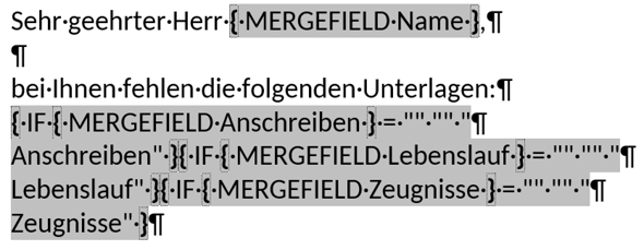 - (Microsoft Excel, Microsoft Word, Serienbrief)