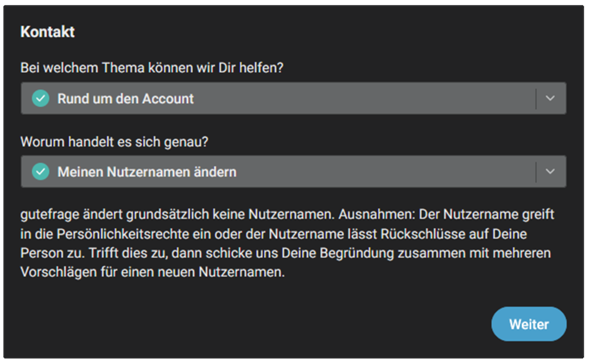 - (gutefrage.net, Forum, Nutzername)