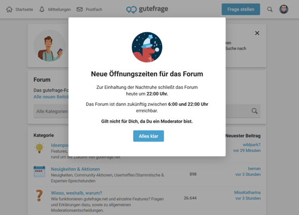 - (Internet, gutefrage.net, Öffnungszeiten)