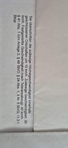 - (Straßenverkehr, Verkehrsrecht, Geschwindigkeit)