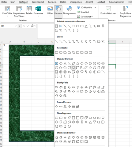 - (Microsoft Excel, Excel-Formel, Rahmen)