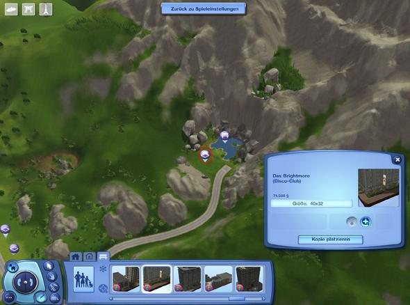 Disco auf dem Geändertem Grundstück platzieren - (PC, Spiele, Sims 3)