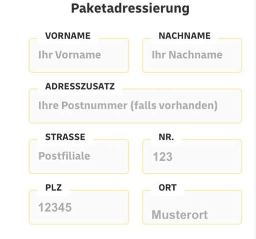 - (Amazon, Post, Versand)