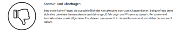 - (gutefrage.net, Diskussion, Beiträge)