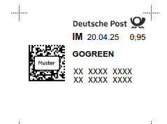 - (Post, Brief, Deutsche Post)