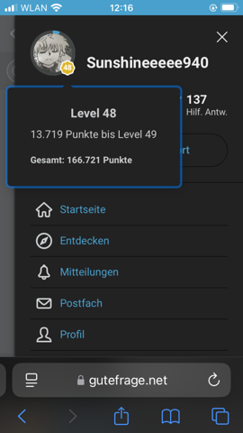 - (Community, Level, gutefrage-Nutzer)