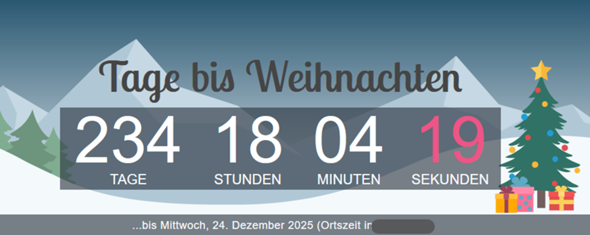 - (Ferien, Wochenende)