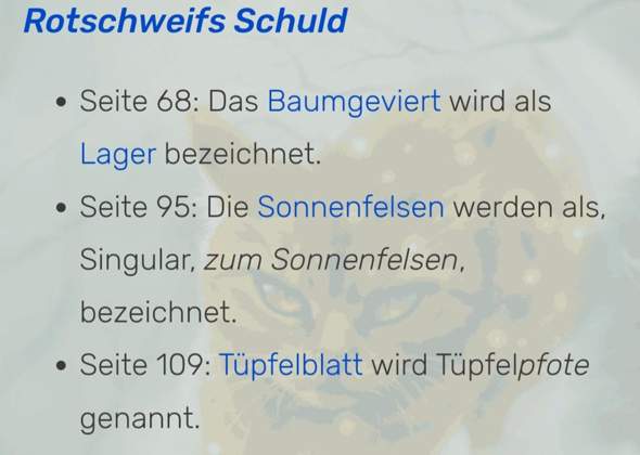 - (Warrior Cats, YouTube-Kanal, Buchreihe)