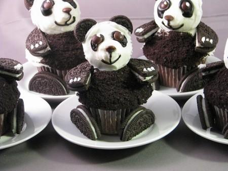 Pandabären-Muffins - (Kindergarten, Kuchen)