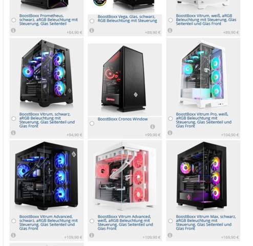 - (Gaming PC, Lüfter, Gehäuse)