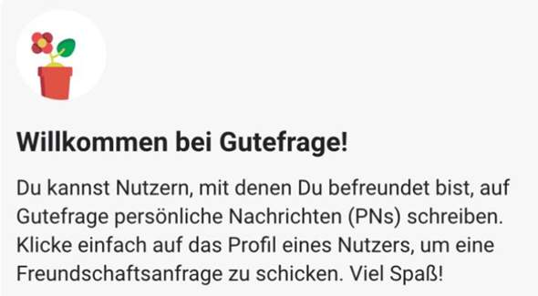 - (Support, gutefrage-Nutzer, gutefrage.net-App)