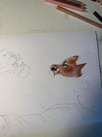 - (Kunst, zeichnen, Zeichnung)