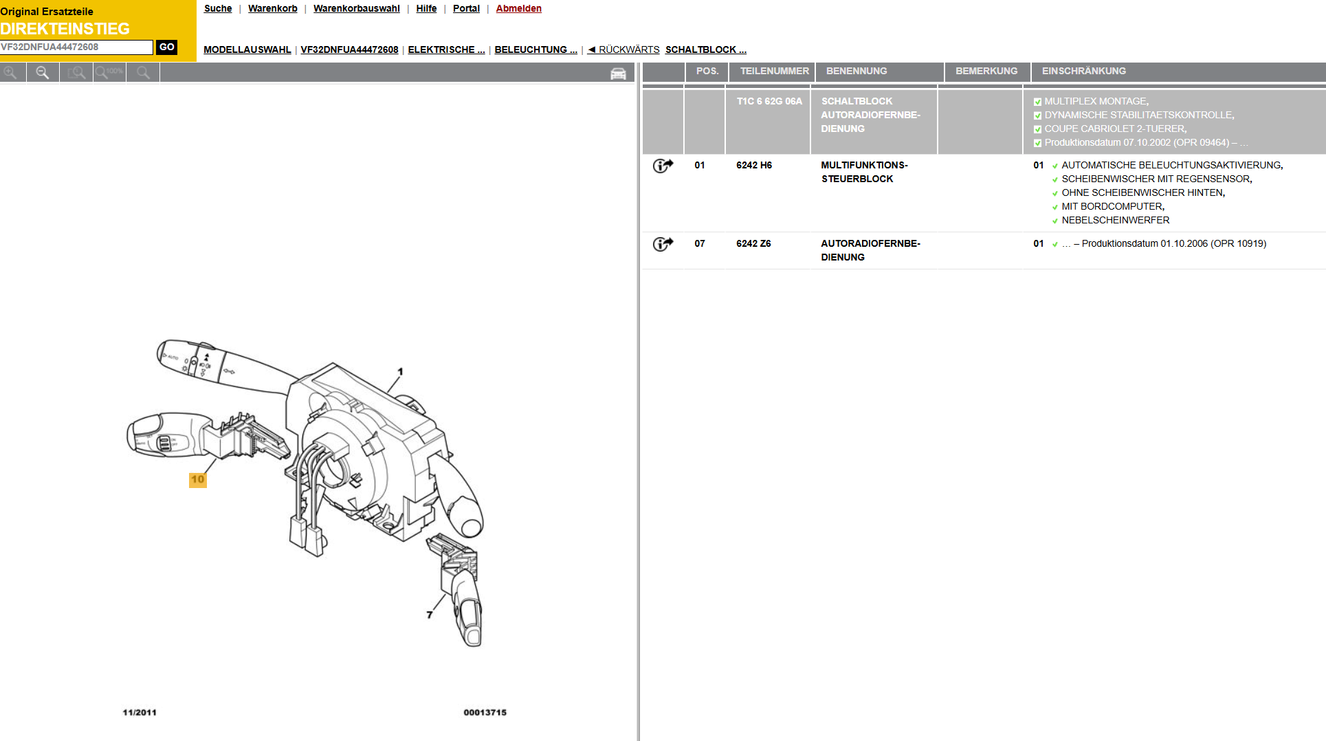 Peugeot 206 cc welche COM2000? (Auto, Motor, Werkstatt)