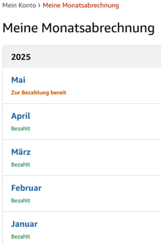 - (Amazon, Versand, Bestellung)