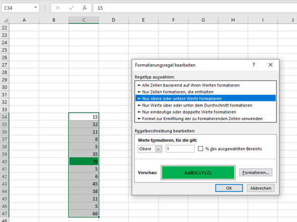 - (Microsoft, Formel, Microsoft Excel)