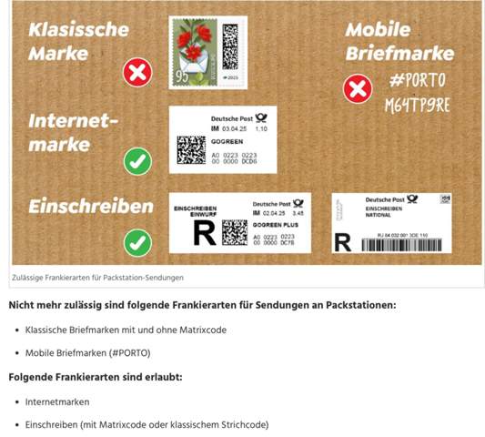 - (Post, Versand, Bestellung)