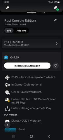 - (PlayStation 5, Rust)