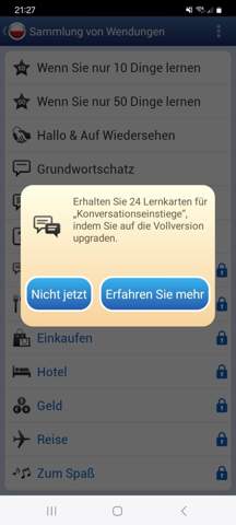 - (Sprache, Freunde, App)