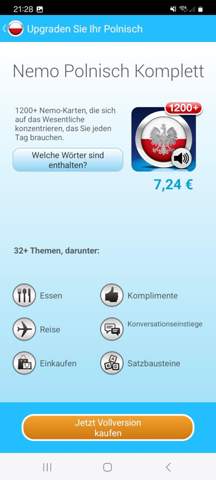 - (Sprache, Freunde, App)