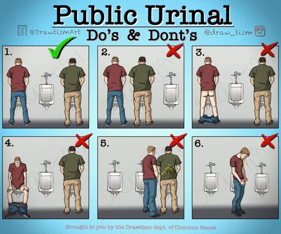 - (Penis, pinkeln, öffentliche Toilette)