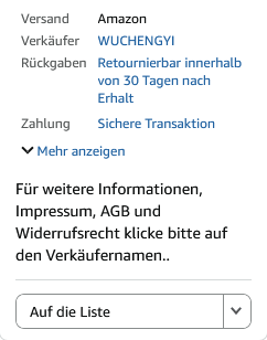 - (Amazon, Bestellung)