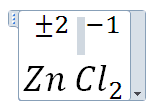 chemische Formel per Formel Editor - (Computer, PC, Mathematik)