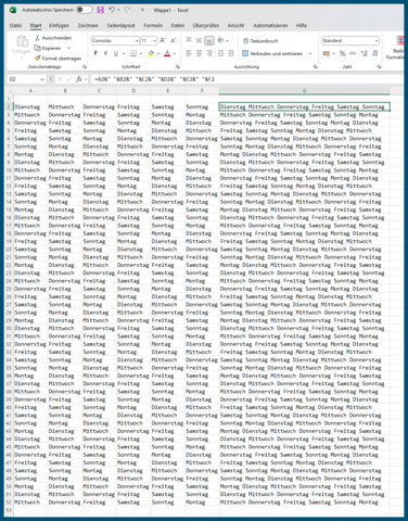 - (Microsoft Excel, Excel-Formel)