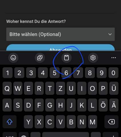 - (WhatsApp, Zwischenablage)
