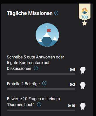 - (gutefrage-Nutzer, gutefrage.net-App, Tägliche Mission)