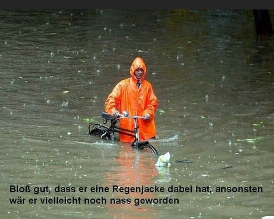 - (Regen, Gewitter, Sturm)