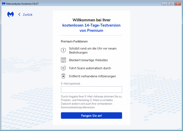 - (Antivirus, Ablauf, Testversion)