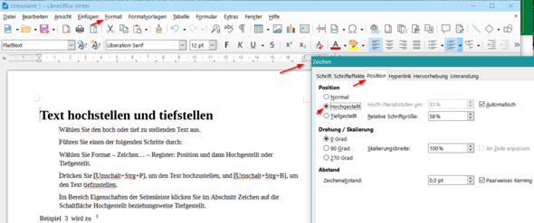 - (LibreOffice, LibreOffice Writer)